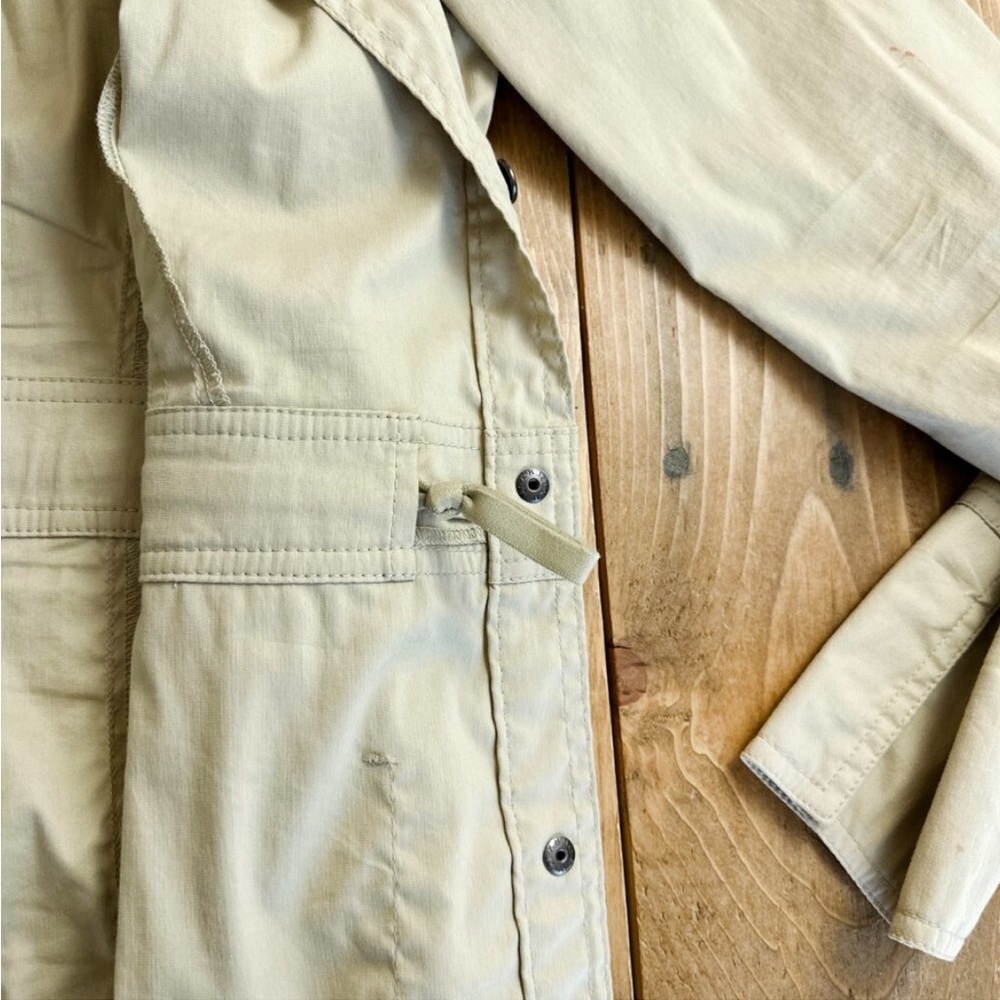 Women’s Khaki Tan Utility Jacket with Snap Front - Picture 8 of 9